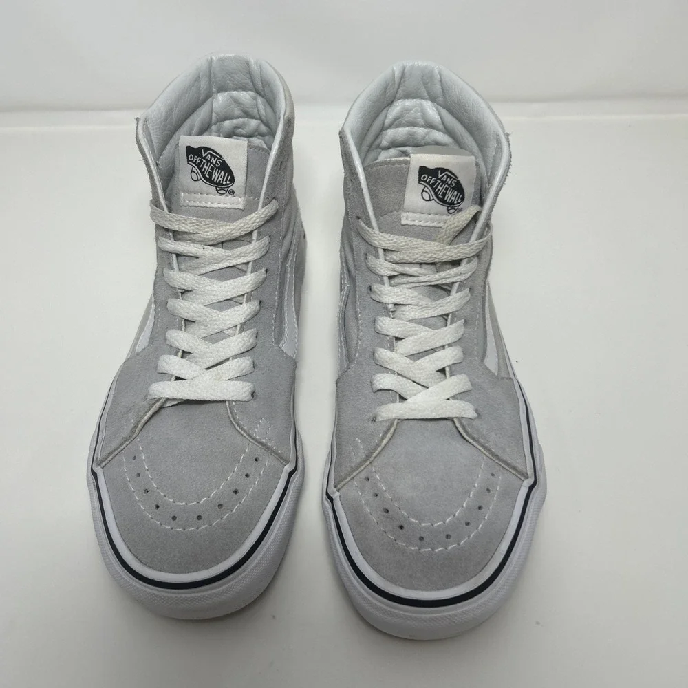 VANS Sk8-Hi Skate Sneakers Men's Sz‎ 6.5 Women's Sz 8 Gray Dawn/ True White